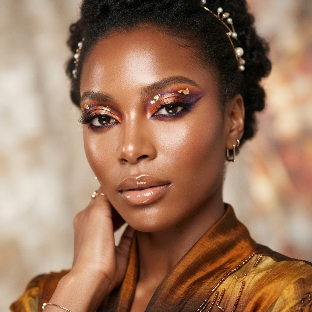 Editorial beauty makeup